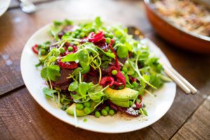 Healthy fresh vegetable salad